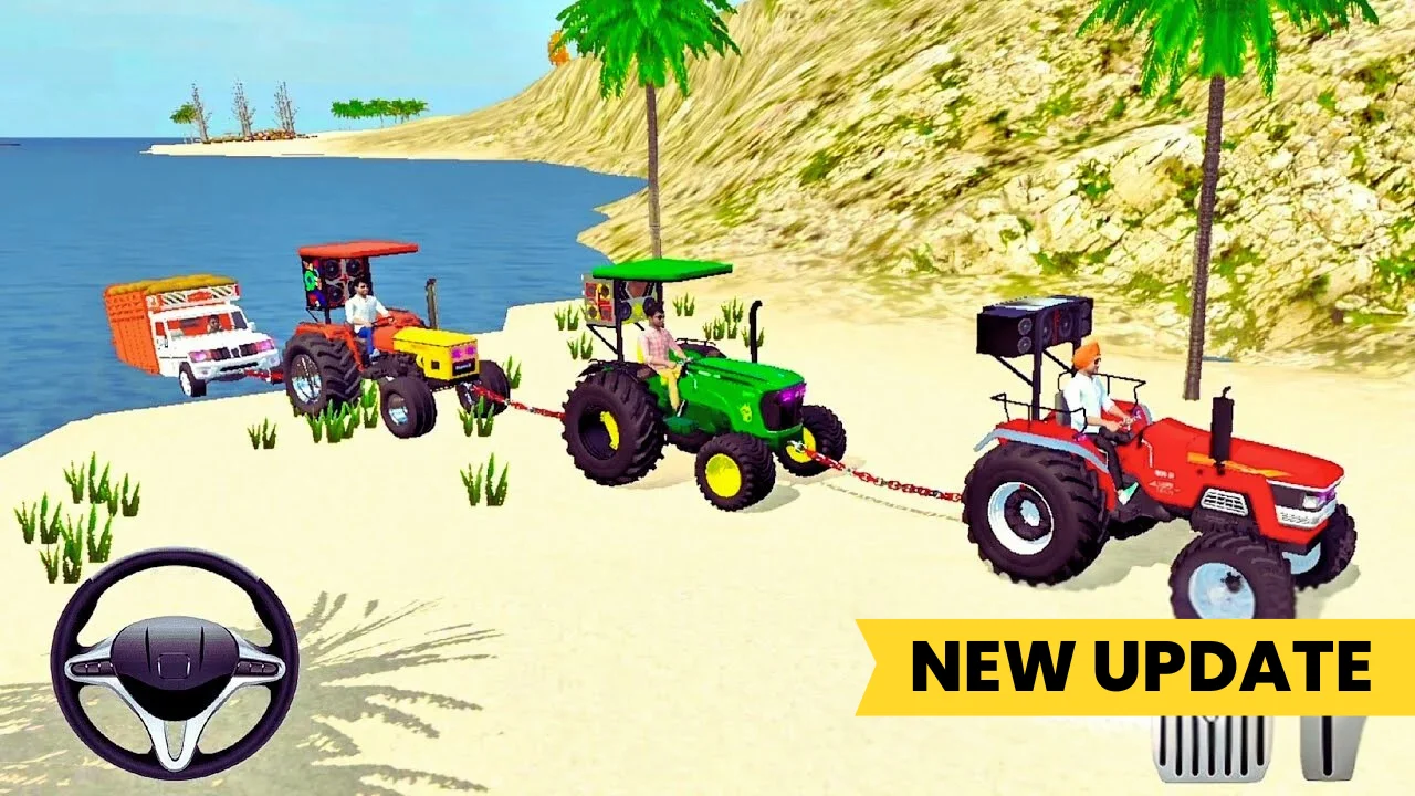 Pull Bori Pickups from the Sea in Indian Tractor Simulator