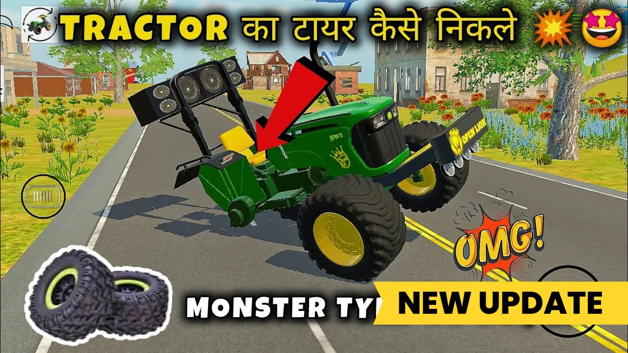 Monster Tyre Gameplay in Indian Vehicle Simulator 3D